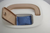 Darrahopens Pet Care > Cat Supplies Portable Hooded Cat Toilet Litter Box Tray House with Handle and Scoop Brown