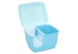 Darrahopens Pet Care > Cat Supplies XL Portable Hooded Cat Toilet Litter Box Tray House with Handle and Scoop Blue