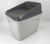 Darrahopens Pet Care > Cat Supplies XL Top Entry Cat Litter Box No Mess Large Enclosed Covered Kitty Tray