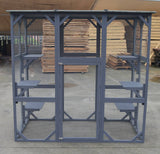 Darrahopens Pet Care > Cat Supplies XXL Pet Cat Bird Shelter Condo with Escape Door Wooden Kitten Cage House