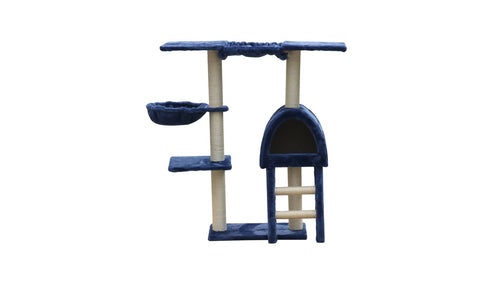 Darrahopens Pet Care > Cat Supplies YES4PETS 100 cm Blue Cat Scratching Post Tree  Scratcher House