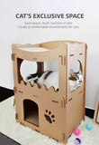 Darrahopens Pet Care > Cat Supplies YES4PETS Cat Cardboard House Tower Condo Scratcher Pet Post Furniture Double Storey