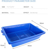 Darrahopens Pet Care > Cat Supplies YES4PETS Lift and Sift Self Cleaning Kitty Litter Trays Cat Litter Tray Toilet Sifting Slotted Trays