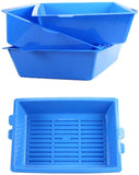 Darrahopens Pet Care > Cat Supplies YES4PETS Lift and Sift Self Cleaning Kitty Litter Trays Cat Litter Tray Toilet Sifting Slotted Trays