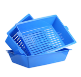 Darrahopens Pet Care > Cat Supplies YES4PETS Lift and Sift Self Cleaning Kitty Litter Trays Cat Litter Tray Toilet Sifting Slotted Trays