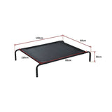 darrahopens Pet Care > Cleaning & Maintenance 110 x 80cm Elevated Pet Sleep Bed Dog Cat Cool Cot Home Outdoor Folding Portable