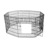 darrahopens Pet Care > Cleaning & Maintenance 24" 8 Panel Pet Dog Playpen Puppy Exercise Cage Enclosure Fence Play Pen