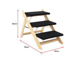 darrahopens Pet Care > Cleaning & Maintenance 3 Steps Portable Dog Cat Pet Stairs