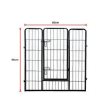 darrahopens Pet Care > Cleaning & Maintenance 8 Panel Heavy Duty Pet Dog Playpen Puppy Exercise Fence Enclosure Cage