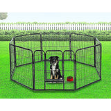 darrahopens Pet Care > Cleaning & Maintenance 8 Panel Heavy Duty Pet Dog Playpen Puppy Exercise Fence Enclosure Cage