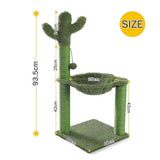 Darrahopens Pet Care > Cleaning & Maintenance Cactus Cat Tree Tower Scratching Post Scratcher Kitten Condo House Play Bed Toys