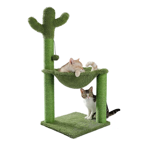 Darrahopens Pet Care > Cleaning & Maintenance Cactus Cat Tree Tower Scratching Post Scratcher Kitten Condo House Play Bed Toys