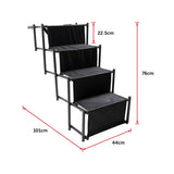 darrahopens Pet Care > Cleaning & Maintenance Folding Pet Dog Car Boot Access Steps Ladder Stairs Strong Lightweight