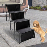 darrahopens Pet Care > Cleaning & Maintenance Folding Pet Dog Car Boot Access Steps Ladder Stairs Strong Lightweight