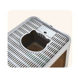 Darrahopens Pet Care > Cleaning & Maintenance Jumbo Hooded Cat Litter Box Tray Pet Kitty Toilet for Large Cats w Hair Grooming
