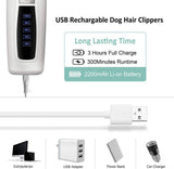 Darrahopens Pet Care > Cleaning & Maintenance Pet Electric Dog Pet Clipper Kit Blade Set Cat Animal Hair Grooming Cordless White