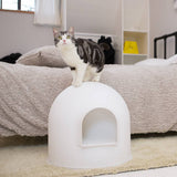Darrahopens Pet Care > Cleaning & Maintenance PIDAN Igloo Cat Litter Box - White