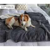 Darrahopens Pet Care > Cleaning & Maintenance Premium Waterproof Reversible Pet Dog Blanket Bed Protects Couch Bed from Spills