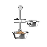 Darrahopens Pet Care > Cleaning & Maintenance Wall Mounted Dog Bowl Adjustable Height Pet Feeder