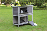 Darrahopens Pet Care > Coops & Hutches 110cm XL Double Storey Rabbit Hutch Guinea Pig Cage , Ferret Cat cage W Wheel & Pull Out Tray