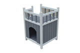 Darrahopens Pet Care > Coops & Hutches Cat Shelter Condo with Escape Door Rabbit Kitty House Cave