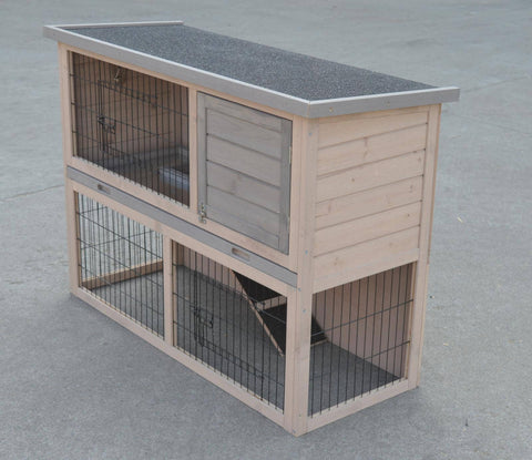 Darrahopens Pet Care > Coops & Hutches Double Storey Rabbit Hutch Guinea Pig Cage , Ferret cage W Pull Out Tray