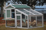 Darrahopens Pet Care > Coops & Hutches Green Large Chicken Coop Rabbit Hutch Ferret Guinea Pig Cage Hen Chook Cat Kitten House
