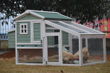 Darrahopens Pet Care > Coops & Hutches Green Large Chicken Coop Rabbit Hutch Ferret Guinea Pig Cage Hen Chook Cat Kitten House