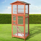 darrahopens Pet Care > Coops & Hutches i.Pet Bird Cage Wooden Pet Cages Aviary Large Carrier Travel Canary Cockatoo Parrot XL