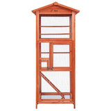darrahopens Pet Care > Coops & Hutches i.Pet Bird Cage Wooden Pet Cages Aviary Large Carrier Travel Canary Cockatoo Parrot XL
