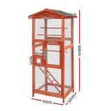 darrahopens Pet Care > Coops & Hutches i.Pet Bird Cage Wooden Pet Cages Aviary Large Carrier Travel Canary Cockatoo Parrot XL