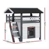 Darrahopens Pet Care > Coops & Hutches i.Pet Cat House Shelter Rabbit Hutch Outdoor Wooden Small Dog Pet Houses Kennel