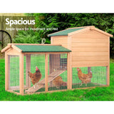 darrahopens Pet Care > Coops & Hutches i.Pet Chicken Coop Rabbit Hutch 138cm Wide Wooden Pet Hutch
