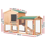 darrahopens Pet Care > Coops & Hutches i.Pet Chicken Coop Rabbit Hutch 138cm Wide Wooden Pet Hutch