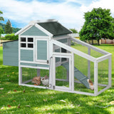 Darrahopens Pet Care > Coops & Hutches i.Pet Chicken Coop Rabbit Hutch Large House Run Cage Wooden Outdoor Pet Hutch