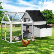 Darrahopens Pet Care > Coops & Hutches i.Pet Chicken Coop Rabbit Hutch Large House Run Cage XL Pet Hutch Bunny Wooden