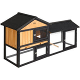 darrahopens Pet Care > Coops & Hutches i.Pet Chicken Coop Rabbit Hutch Wooden Cage Pet Hutch 165cm x 52cm x 86cm