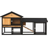 darrahopens Pet Care > Coops & Hutches i.Pet Chicken Coop Rabbit Hutch Wooden Cage Pet Hutch 165cm x 52cm x 86cm