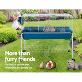 darrahopens Pet Care > Coops & Hutches i.Pet Rabbit Cage 100cm Hamster Bunny Guinea Pig