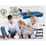 darrahopens Pet Care > Coops & Hutches i.Pet Rabbit Cage 100cm Hamster Bunny Guinea Pig
