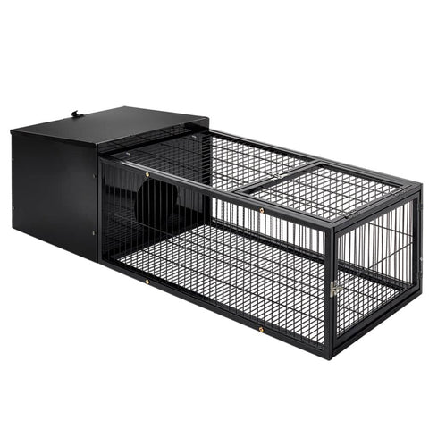darrahopens Pet Care > Coops & Hutches i.Pet Rabbit Cage Hutch Cages Indoor Outdoor Hamster Enclosure Pet Metal Carrier 122CM Length