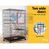 Darrahopens Pet Care > Coops & Hutches i.Pet Rabbit Cage Indoor Hutch Guinea Pig Bunny Ferret Hamster Pet Cage Outdoor