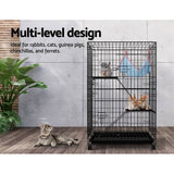 Darrahopens Pet Care > Coops & Hutches i.Pet Rabbit Cage Indoor Hutch Guinea Pig Bunny Ferret Hamster Pet Cage Outdoor