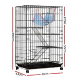 Darrahopens Pet Care > Coops & Hutches i.Pet Rabbit Cage Indoor Hutch Guinea Pig Bunny Ferret Hamster Pet Cage Outdoor