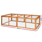 darrahopens Pet Care > Coops & Hutches i.Pet Rabbit Hutch Chicken Coop