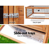 darrahopens Pet Care > Coops & Hutches i.Pet Rabbit Hutch Chicken Coop 155cm Tall Wooden Pet Hutch