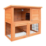 darrahopens Pet Care > Coops & Hutches i.Pet Rabbit Hutch Hutches Large Metal Run Wooden Cage Chicken Coop Guinea Pig