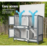 Darrahopens Pet Care > Coops & Hutches i.Pet Rabbit Hutch Large Chicken Coop Wooden House Run Cage Pet Bunny Guinea Pig