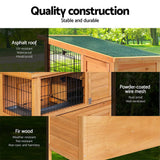 darrahopens Pet Care > Coops & Hutches i.Pet Rabbit Hutch Wooden Cage Pet hutch Chicken Coop 91.5cm x 46cm x 116.5cm