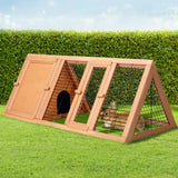 darrahopens Pet Care > Coops & Hutches i.Pet Rabbit Hutch Wooden Chicken Coop Pet Hutch 119cm x 51cm x 44cm